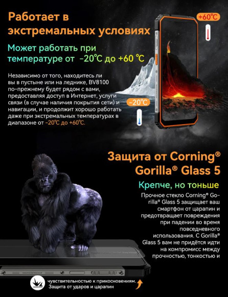 Смартфон Blackview BV8100 8/256Gb Black